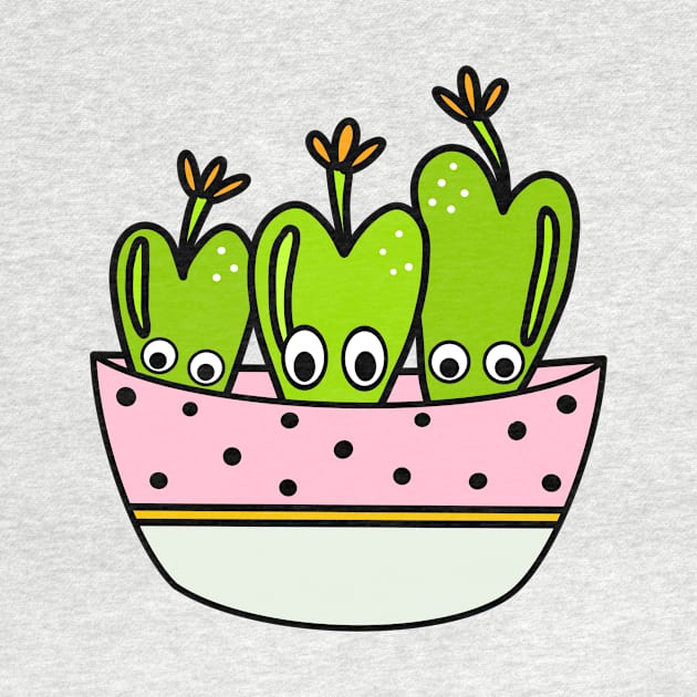 Cute Cactus Design #227: Conophytum Frutescens Succulent by DreamCactus